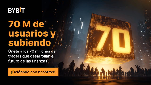 ¡70 M y subiendo! Hazte con tu parte del fondo de premios de 140,000 USDT.