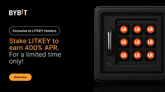 Join the LITKEY party: Stake LITKEY to earn up to 400% APR and share a 250,000 LITKEY prize pool!