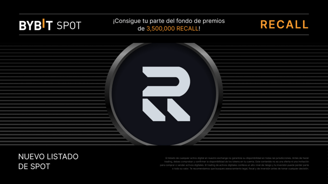 RECALL Token Splash: Obtén tu parte del fondo de premios de 3.500.000 RECALL.
