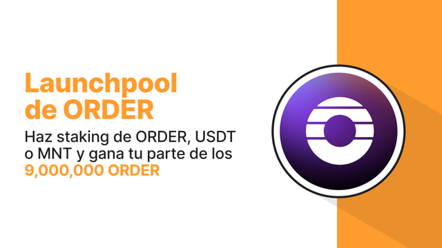 Bybit Launchpool: Haz staking con ORDER, USDT o MNT para ganar una parte de los 9,000,000 ORDER.