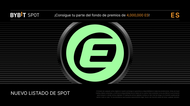 Nuevo listado: ES/USDT — Obtén tu parte del fondo de premios de 4,000,000 ES