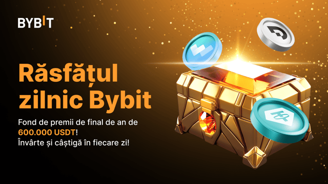 Răsfățul zilnic Bybit: Sprintul de final de an – Fǎ-ți simțitǎ prezența și învârte pentru bunătăți zilnice!
