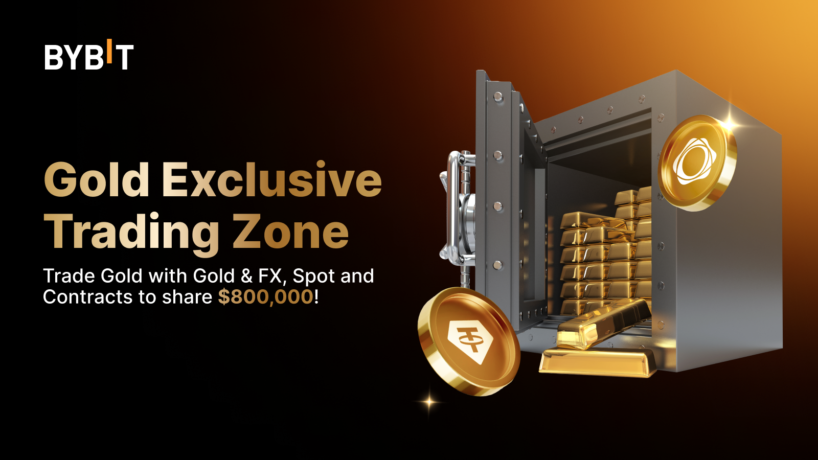 Bybit Gold Exclusive Trading Zone: Grab your share from an $800,000 prize pool!