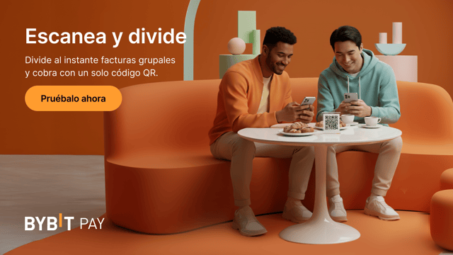 Novedad de Bybit Pay: divide cuentas con códigos QR