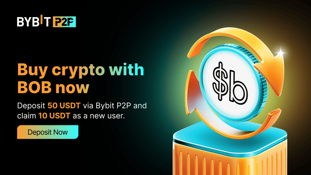 🎉 Buy crypto with BOB on Bybit P2P and earn 10 USDT! 🇧🇴