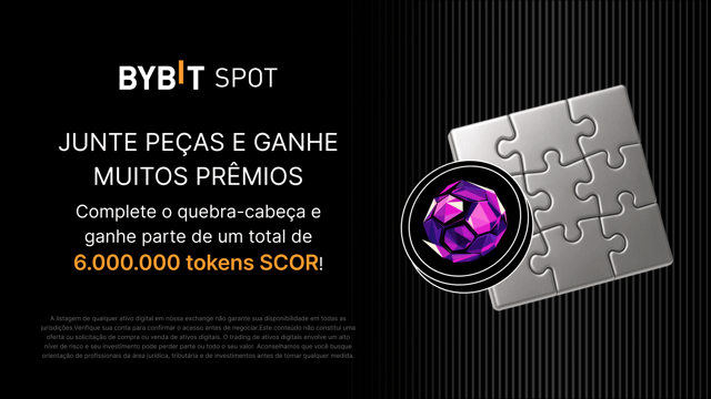 Complete o quebra-cabeça e ganhe muito: 6.000.000 SCOR disponíveis
