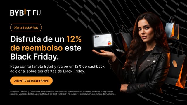 Oferta Black Friday: Disfruta de un 12% de reembolso este Black Friday