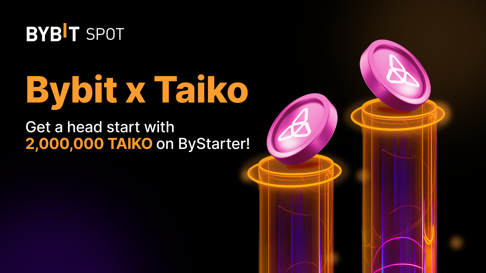 Bybit Announcement | Taiko (TAIKO) ByStarter: Get a Head Start With  2,000,000 TAIKO!