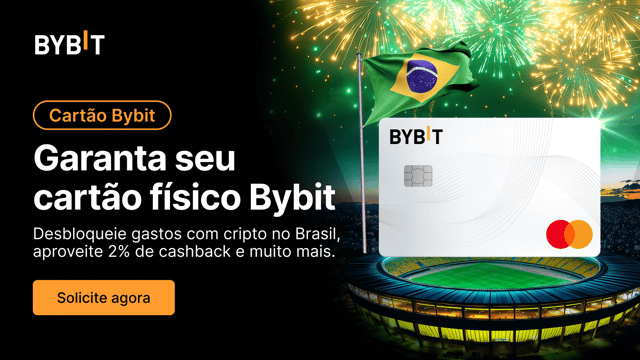 [Exclusivo para o Brasil] Experimente o próximo nível com o cartão físico da Bybit - agora no Brasil! 💳