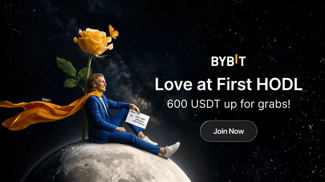 HODL with Bybit this Valentine's Day and share a 600 USDT prize pool!