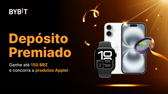 Depósito Premiado: Ganhe até 150 BRZ e concorra a produtos da Apple!