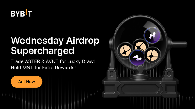 Wednesday Airdrop: Trade ASTER & AVNT, or hold USDT to share $200,000 in rewards!