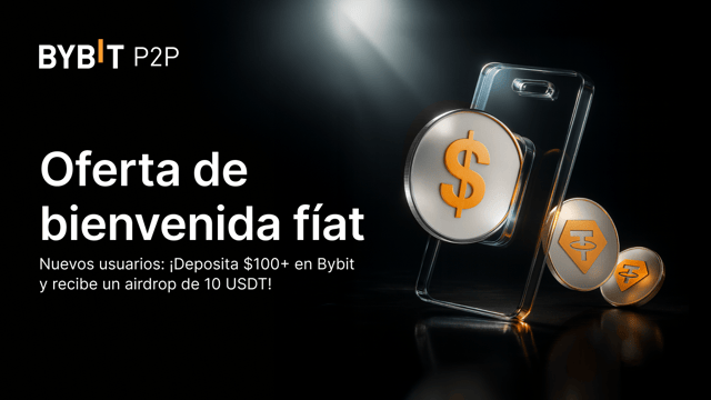 Oferta de bienvenida fíat: ¡Compra cripto en Bybit y gana 10 USDT sin esfuerzo!