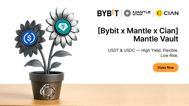 [Bybit x Mantle x Cian] Introducing Mantle Vault: Stablecoin on-chain yield strategy built for stability, flexibility, and scale