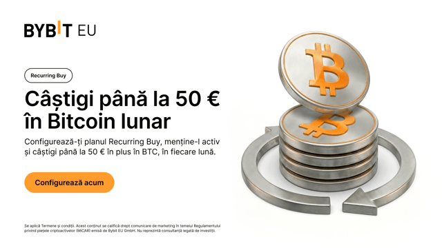 Recurring Buy: Câștigă până la 50 € în plus în BTC pe lună
