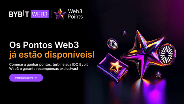 Os Pontos Web3 já estão disponíveis! Comece a reunir pontos e troque por recompensas incríveis 🎉