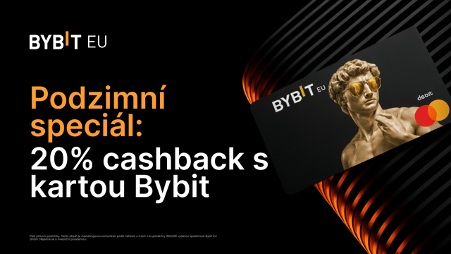 🍂 Podzimní speciál: 20% cashback s kartou Bybit