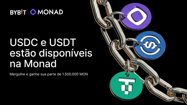 Bybit lança USDC e USDT0 na Monad: garanta sua parte de 1.500.000 MON