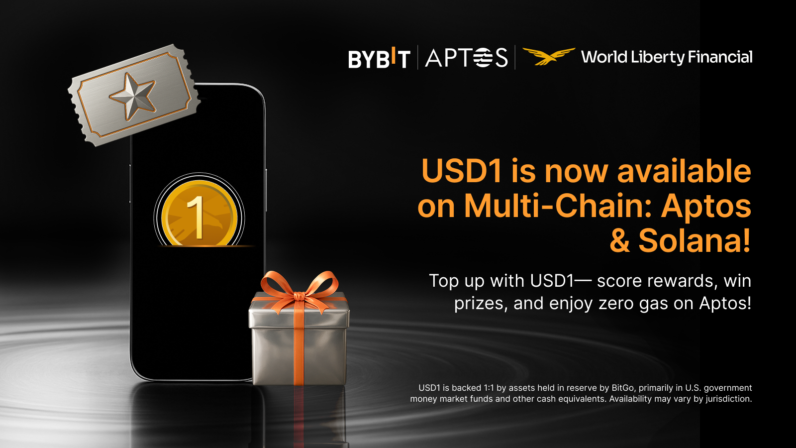 Bybit Announcement | USD1 is live on Aptos & Solana: Celebrate with zero  fees and deposit rewards