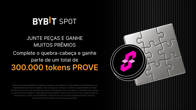 Complete o quebra-cabeça e ganhe muito: 300.000 de tokens PROVE disponíveis