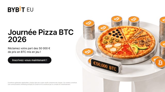 Journée de la pizza BTC 2026 : Empilez vos parts, gagnez jusqu’à 100 % de rendement annuel sur le BTC