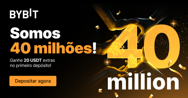 A Bybit chegou a 40 milhões de usuários: Venha comemorar com até 30.040 USDT em recompensas e benefícios VIP!