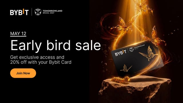 Unlock Tomorrowland Brasil 2027 early bird sale with Bybit Card!