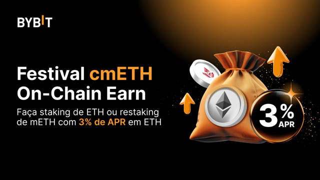 Festival de cmETH no Earn On-Chain: até 3% de APR em ETH