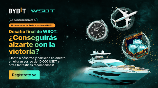 Desafío final de WSOT 2024: ¡Conéctate y gana un yate de lujo, boletos para viajes por el mundo, relojes Rolex y 10,000 USDT!