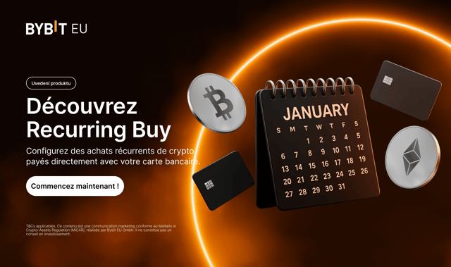 Découvrez Recurring Buy : automatisez vos achats de crypto directement depuis votre carte bancaire
