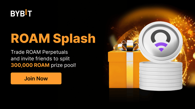 ROAM Splash: Trade, invite and win your share of a 300,000 ROAM prize pool