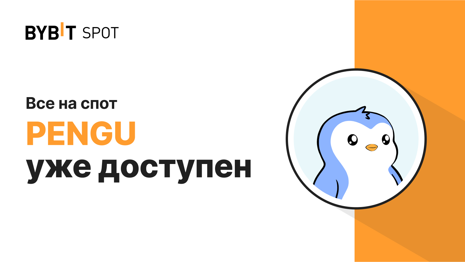 Bybit Announcement | Новый листинг: PENGU/USDT — призовой пул на 110 000  000 PENGU