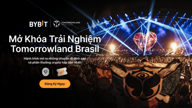 Mở Khóa Trải Nghiệm Tomorrowland Brasil: Hành trình mở ra những chuyến đi đỉnh cao và phần thưởng crypto hấp dẫn nhất!