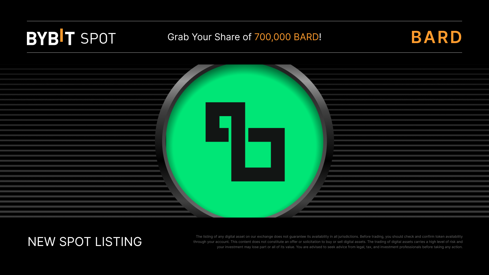 Bybit Announcement | BARD Token Splash: Grab a share of the 700,000 BARD  prize pool