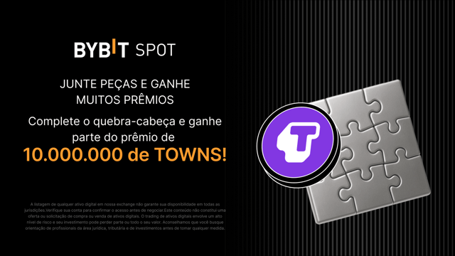 Complete o quebra-cabeça e ganhe muitos prêmios: 10.000.000 de TOWNS disponíveis