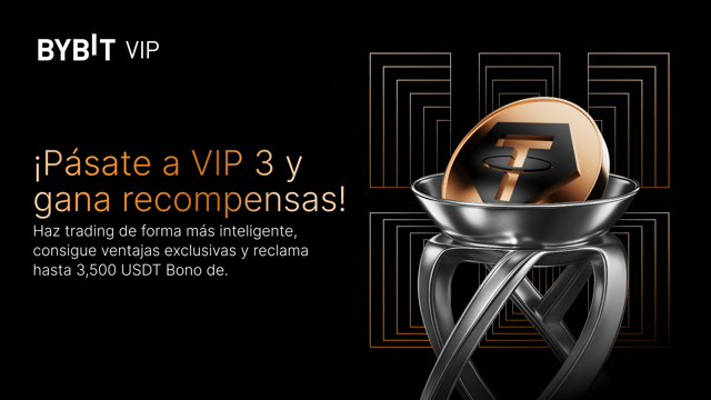 Pasa al nivel VIP 3: haz trading más inteligente, ahorra más y ¡gana un bono de hasta 3,500 USDT!
