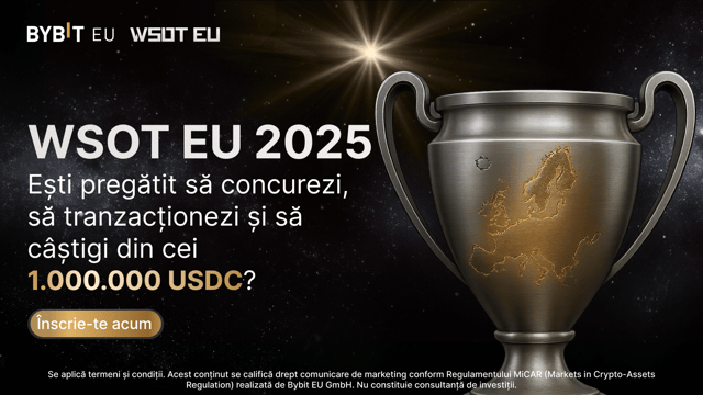 Acum este posibil să te înregistrezi la WSOT EU 2025, iar fondul de premii de 1.000.000 USDC te așteaptă!