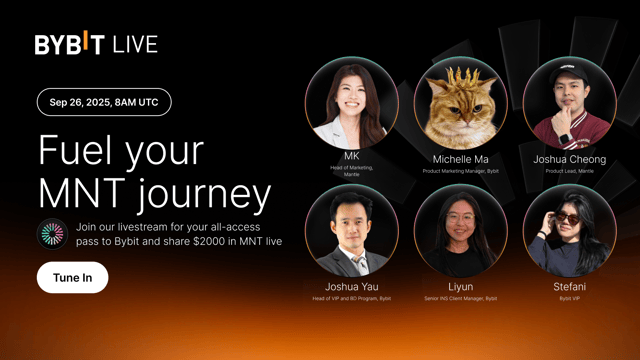 Your MNT journey starts here: Get your all-access pass to Bybit and share $2000 in redpackets!