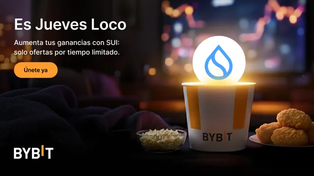 ¡Consigue un APR de hasta el 555% con las ofertas en SUI para Earn por el Jueves Loco de Bybit!
