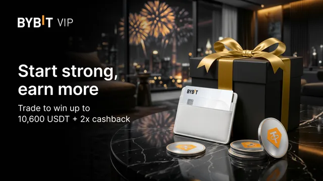 VIP exclusive: Trade bigger this new year and win up to 10,600 USDT + 2x Bybit Card cashback rate