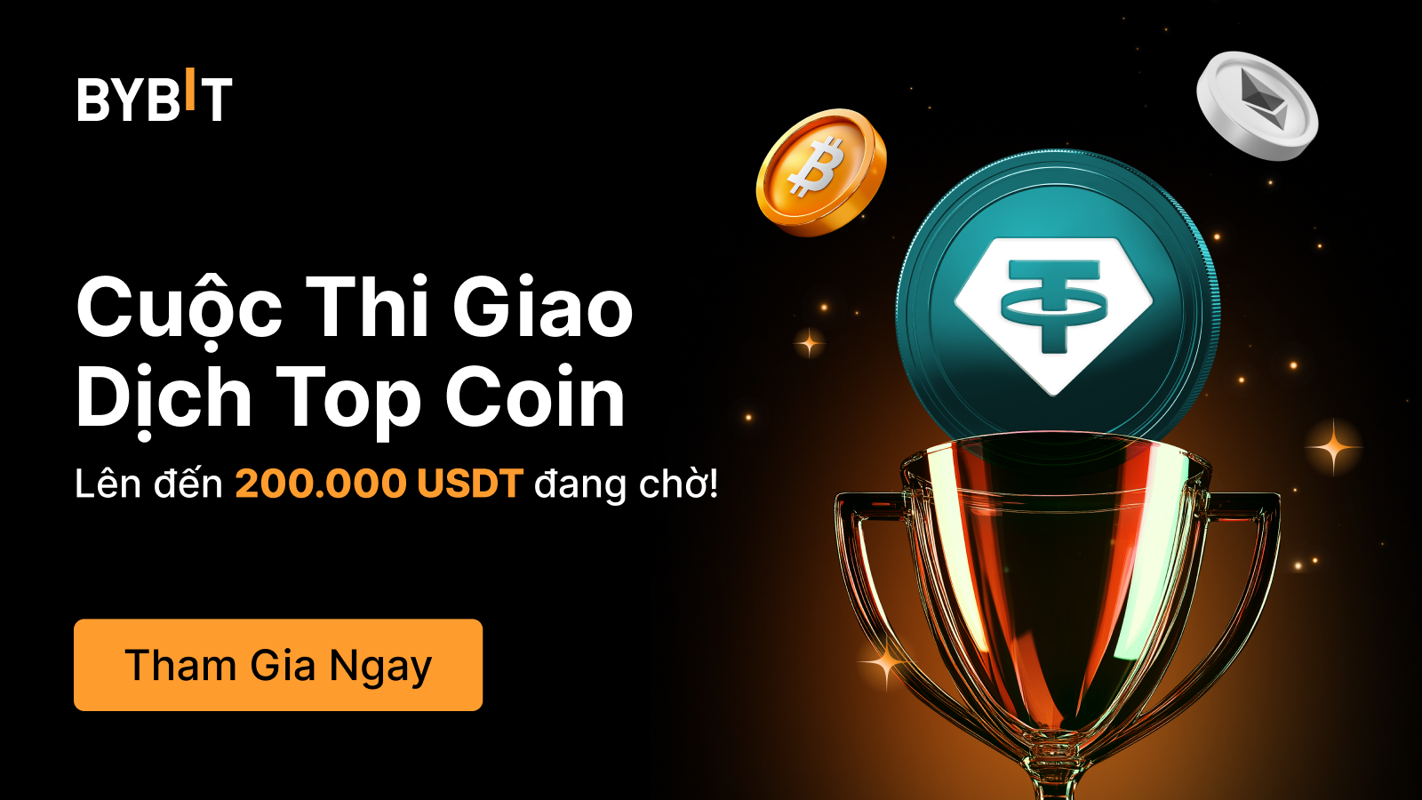 Bybit Announcement | Cuộc Thi Giao Dịch Top Coin: Giao dịch để chia sẻ tổng  thưởng airdrop 200,000 USDT!