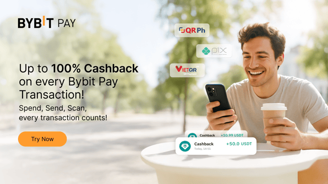🎉 Bybit Pay Welcome Bonus II: Get 50% Welcome & 100% Ongoing Cashback Airdrop!🎉