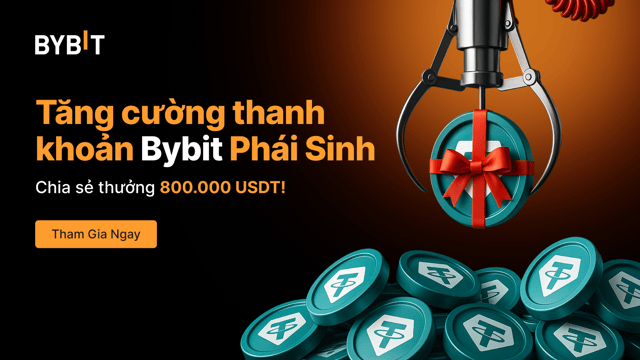 Tăng cường thanh khoản Bybit Phái Sinh: Chia sẻ tổng thưởng 800.000 USDT
