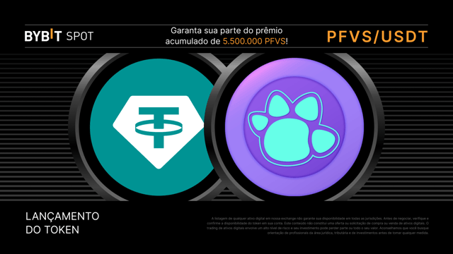 PFVS Token Splash— Garanta parte do prêmio total de 5.500.000 PFVS!