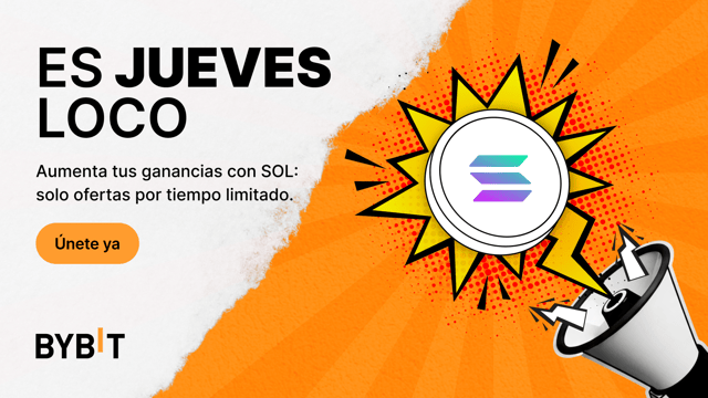 ¡Consigue un APR de hasta el 555% con las ofertas en SOL para Earn por el Jueves Loco de Bybit!