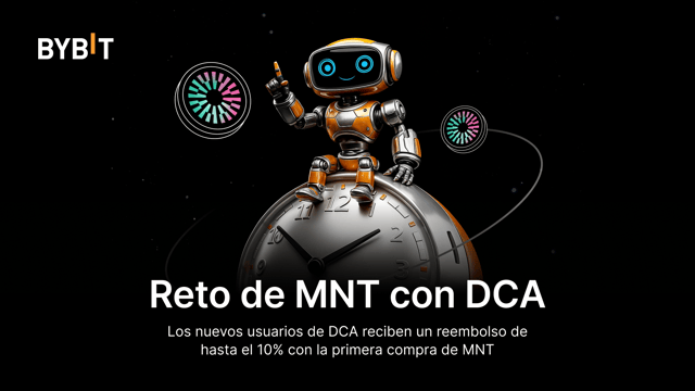¡Haz trading automático de MNT con un bot DCA y gana una parte del fondo de premios de 50,000 USDT!