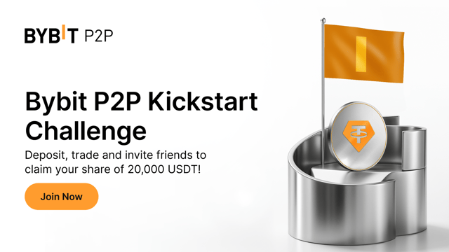 [MENA/South Asia exclusive] Bybit P2P Kickstart Challenge: 20,000 USDT up for grabs!