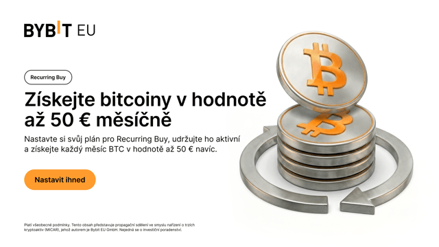 Recurring Buy: Získejte BTC v hodnotě až 50 € měsíčně navíc