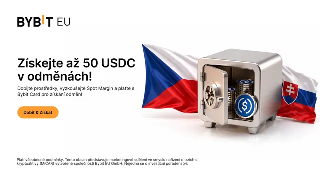 Exkluzivně pro Česko a Slovensko: Využijte Bybit EU na maximum a získejte odměny až 50 USDC!