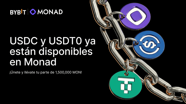 Bybit lanza USDC y USDT0 en Monad: consigue tu parte de los 1,500,000 MON